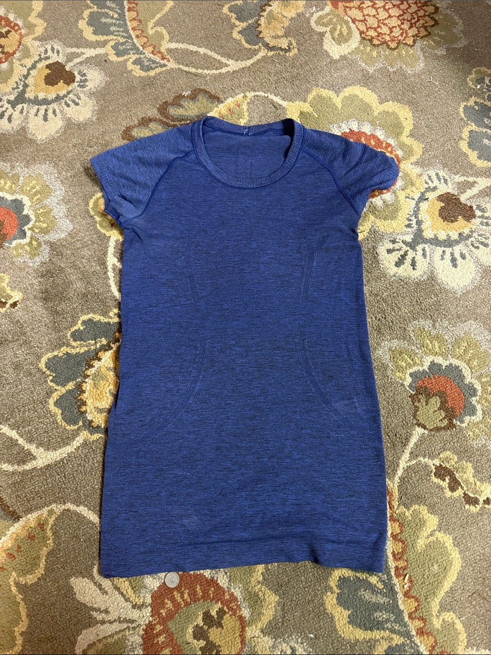 lululemon athletica Heathered Royal Blue Short Sleeve Tunic